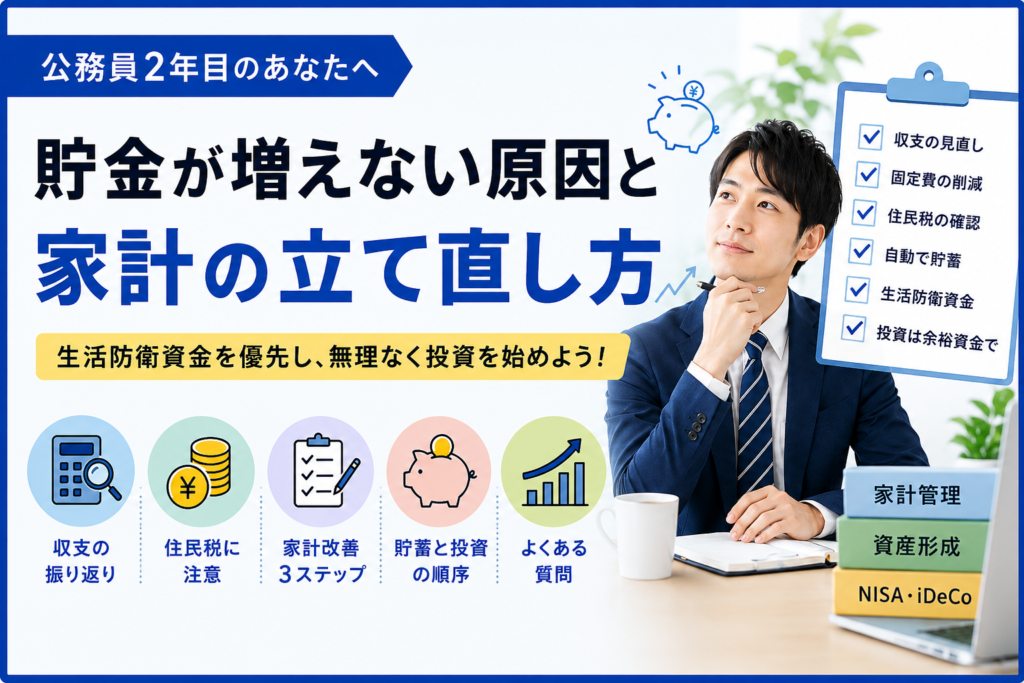 20代公務員が始める資産形成3ステップ｜貯金200万円の活用法