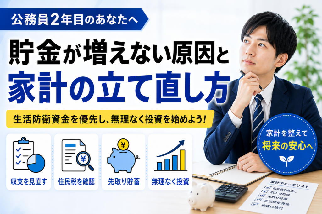公務員2年目の家計立て直し