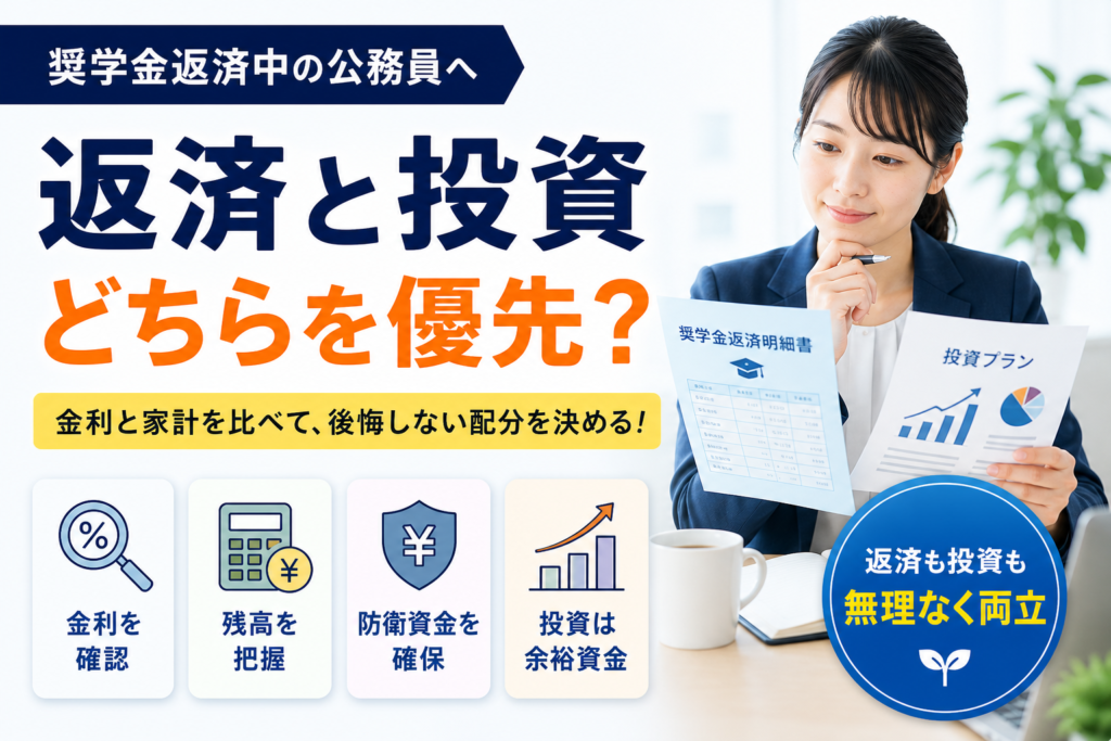 公務員の奨学金返済と投資