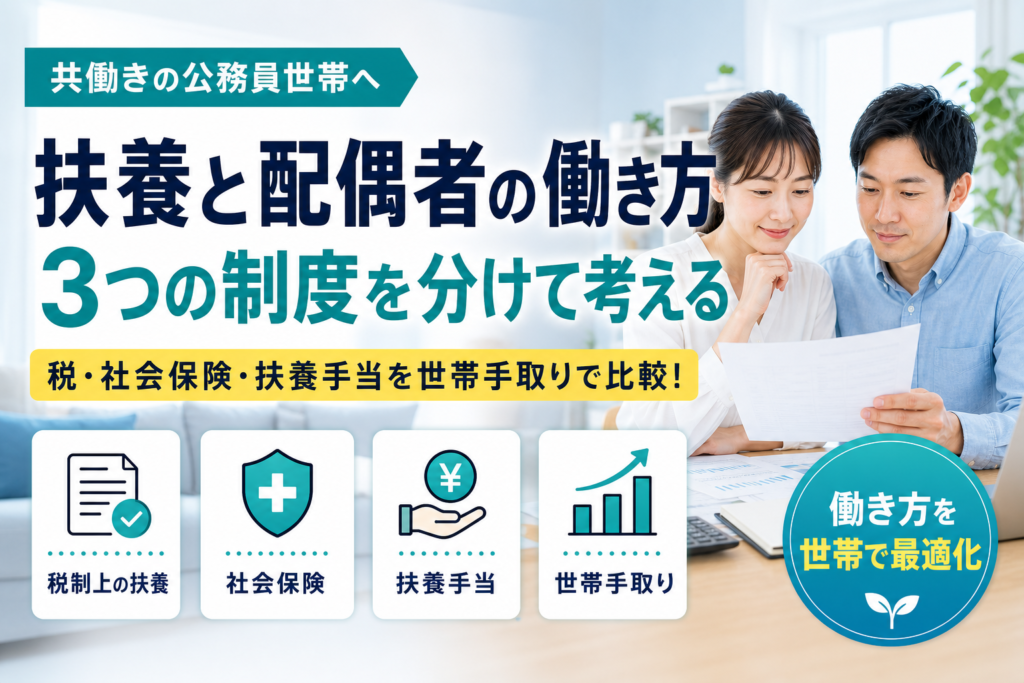 公務員の扶養と配偶者の働き方