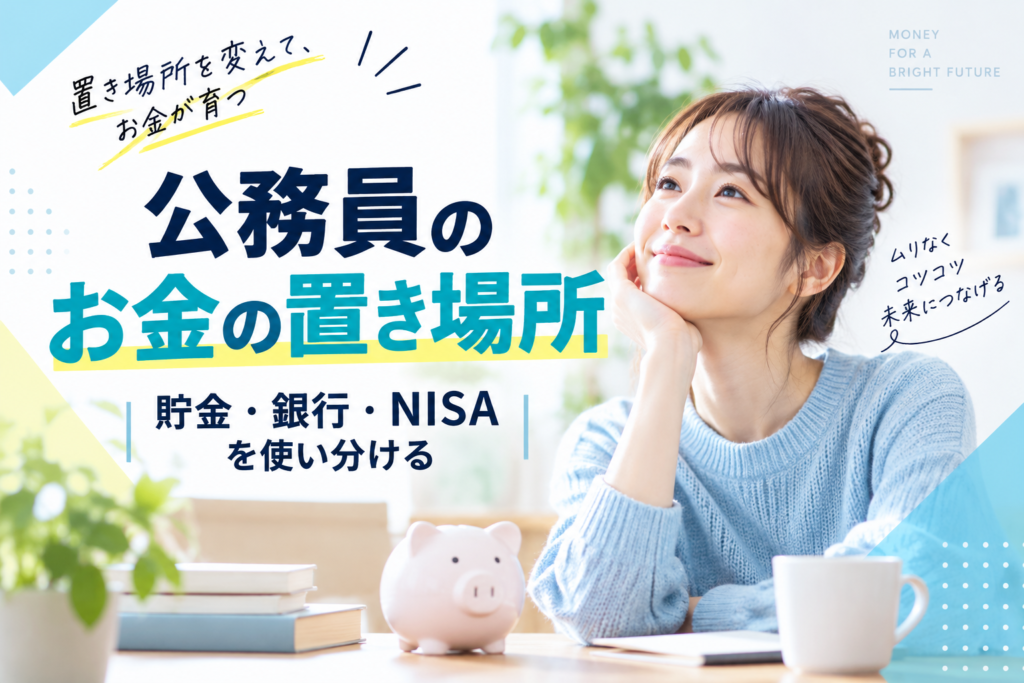 公務員のお金の置き場所｜共済貯金・銀行・NISAを使い分ける