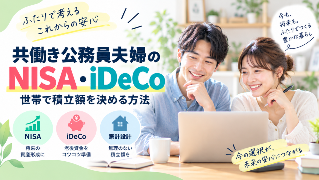共働き公務員夫婦のNISA・iDeCo｜世帯で積立額を決める方法