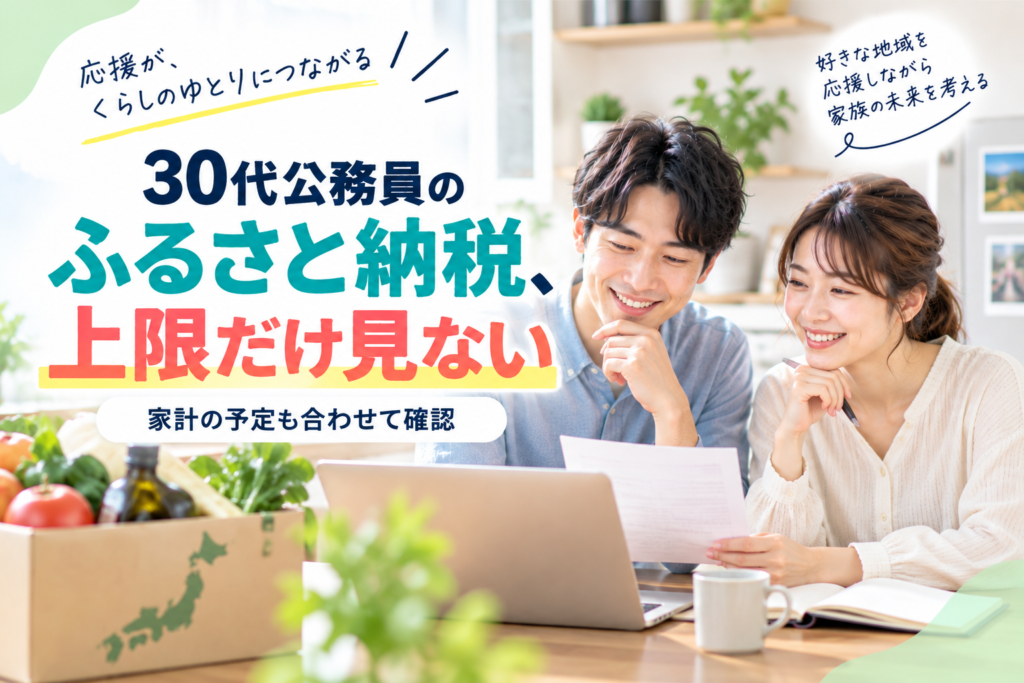 30代公務員のふるさと納税｜家計の予定を踏まえた上限確認