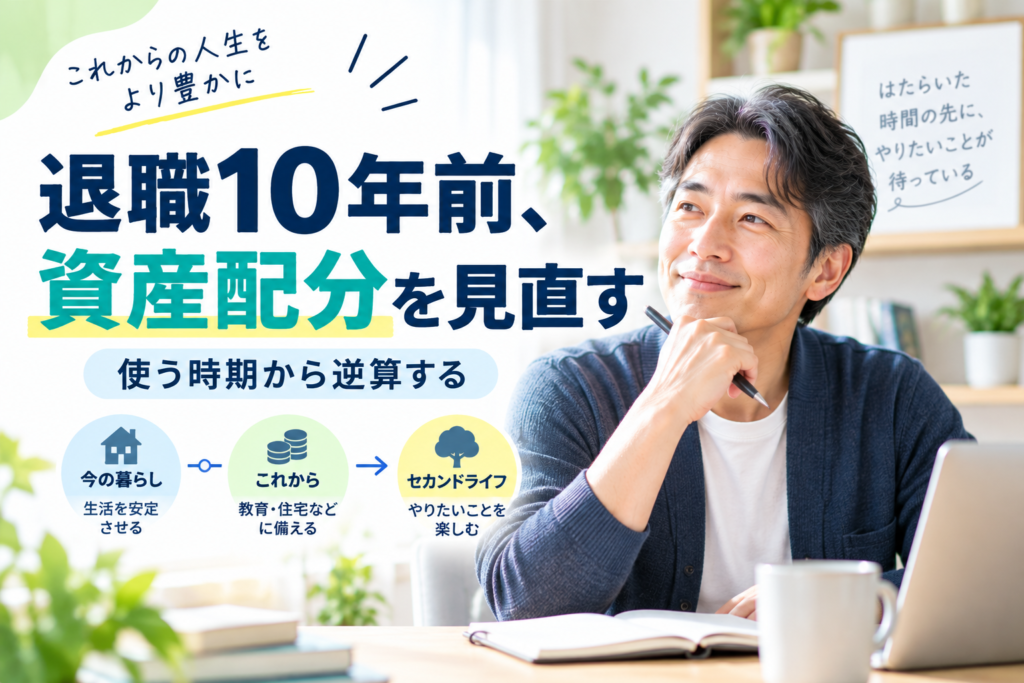 退職10年前の公務員が考える資産配分｜使う時期から見直す