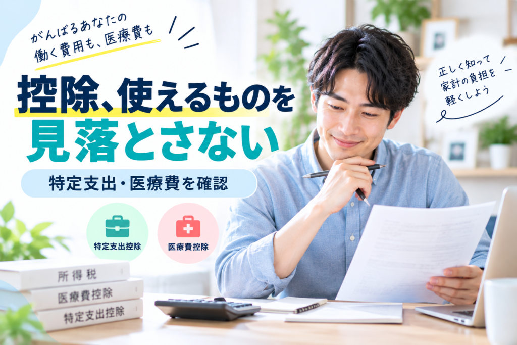 公務員の特定支出控除・医療費控除｜対象と計算を確認する