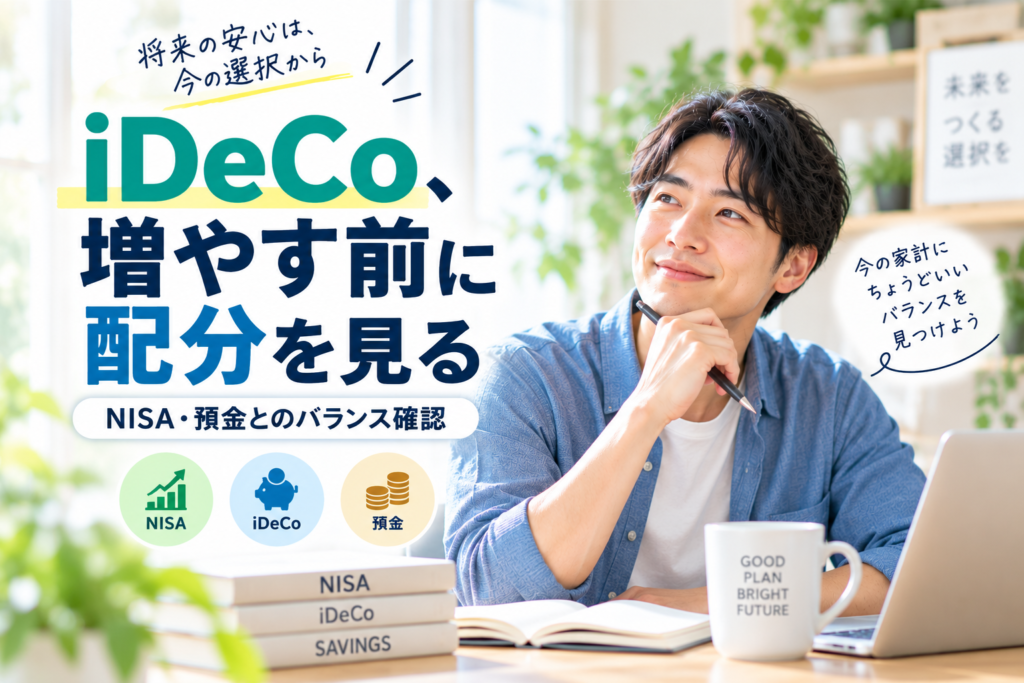 公務員のiDeCo増額判断｜NISA・預金との配分をどう決めるか
