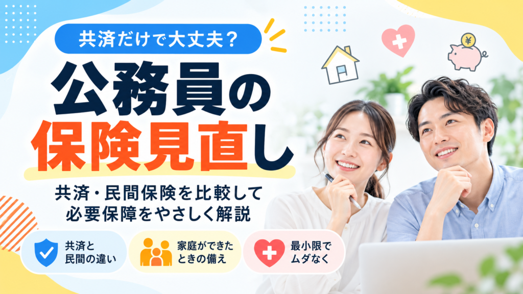 公務員の保険見直し｜共済給付と必要保障を一覧で比べる