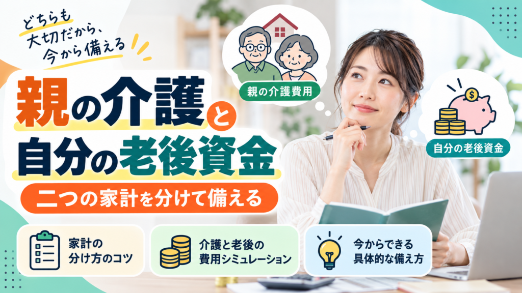 親の介護と自分の老後資金｜二つの家計を分けて備える