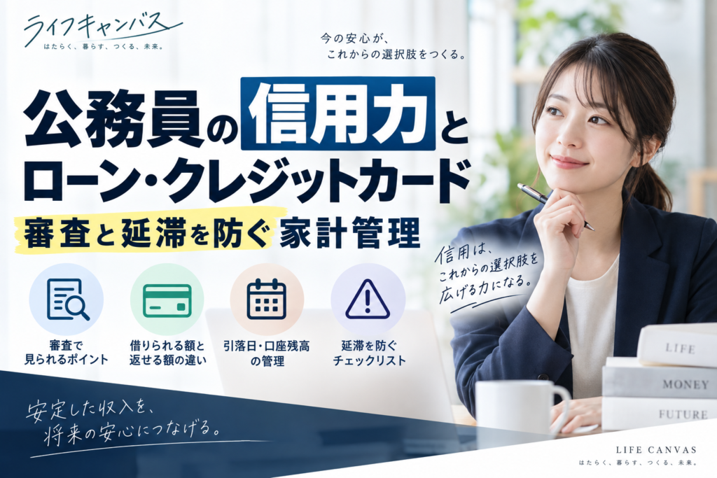 公務員の信用力とローン・クレジットカード｜審査と延滞を防ぐ家計管理