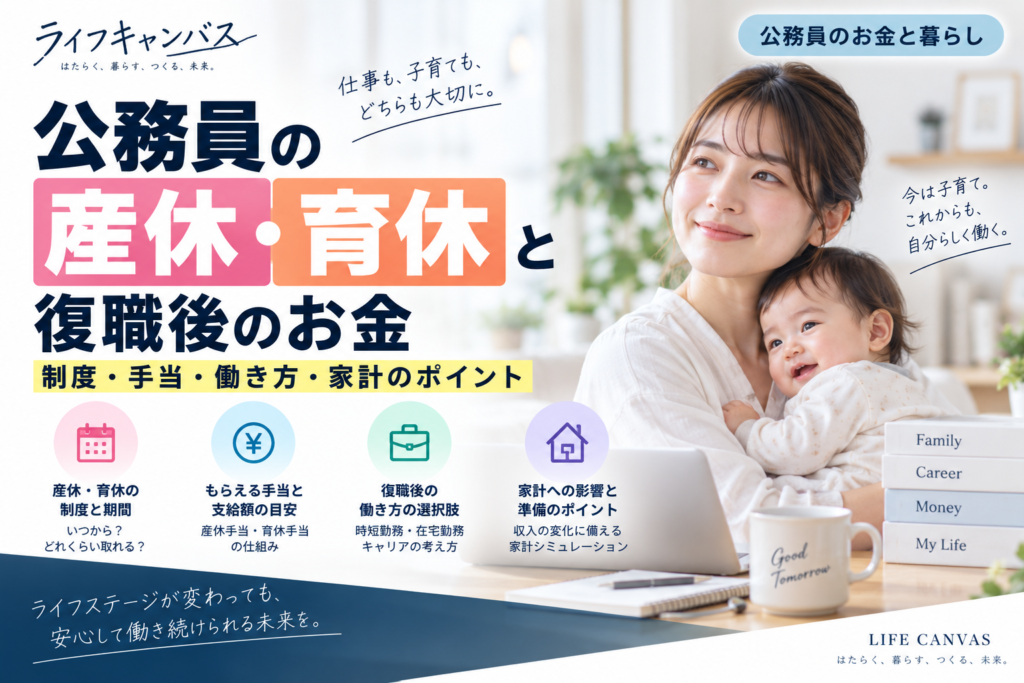 公務員の産休・育休と復職後のお金｜時短勤務に合わせた家計・積立の見直し