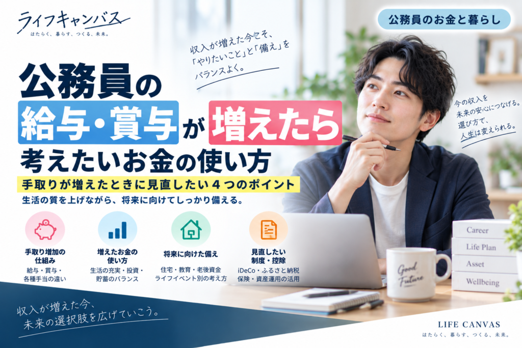 公務員の給与・賞与が増えたら｜2025年改定を例に家計を見直す