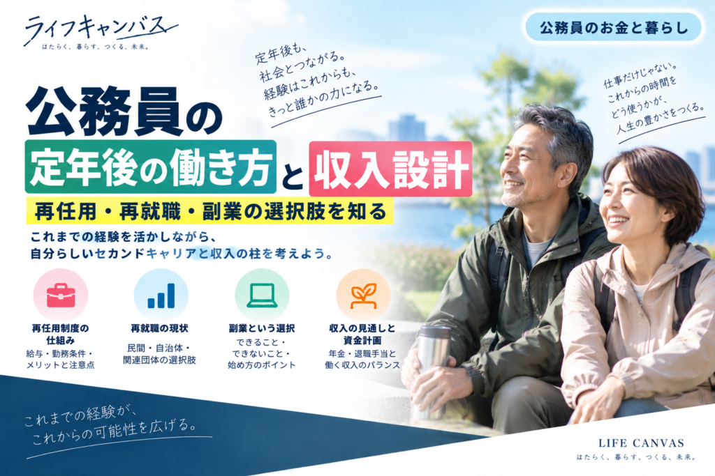 公務員の定年後の働き方とお金｜給与・年金・取り崩し額の考え方