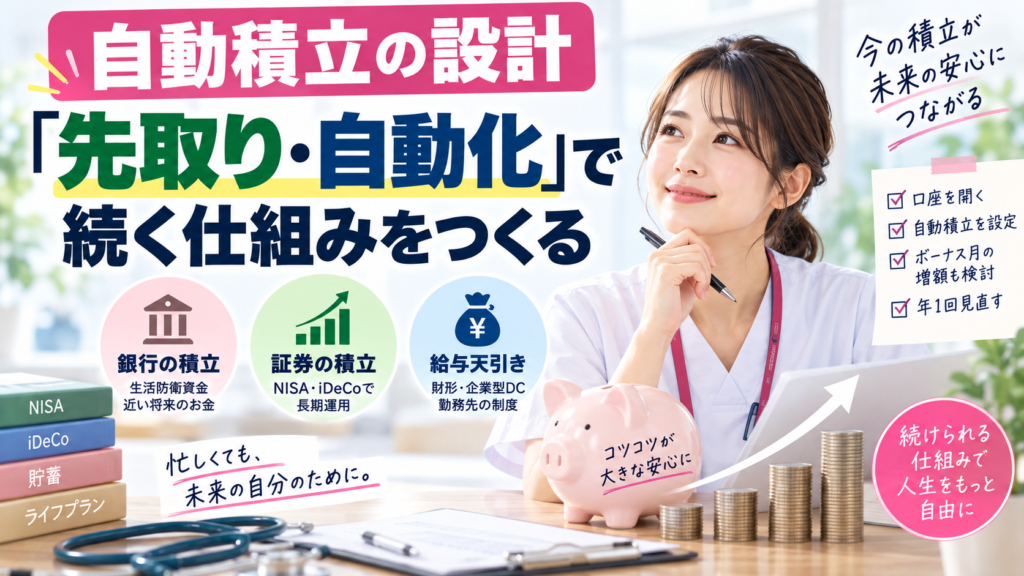自動積立の設計｜「先取り・自動化」で続く仕組みをつくる
