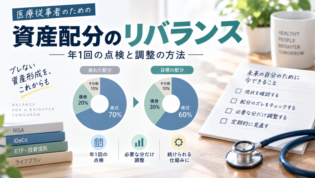 資産配分のリバランス｜年1回の点検と調整の方法