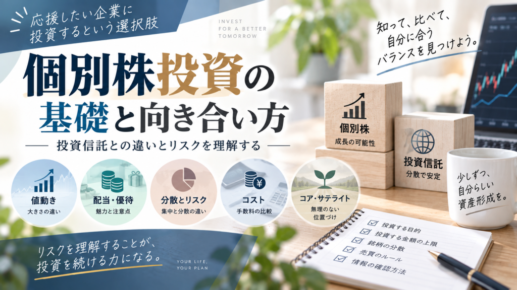 個別株投資の基礎と向き合い方｜投資信託との違いとリスクを理解する