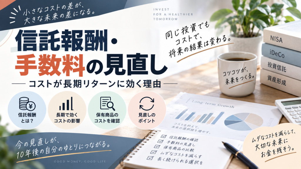信託報酬・手数料の見直し｜コストが長期リターンに効く理由