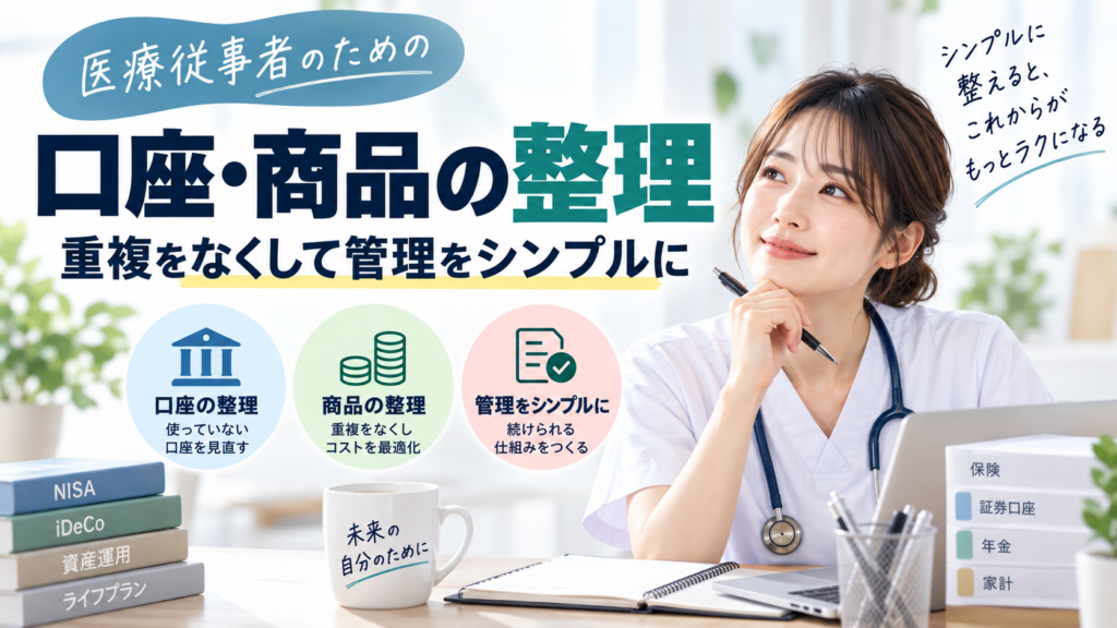 口座・商品の整理｜重複をなくして管理をシンプルに