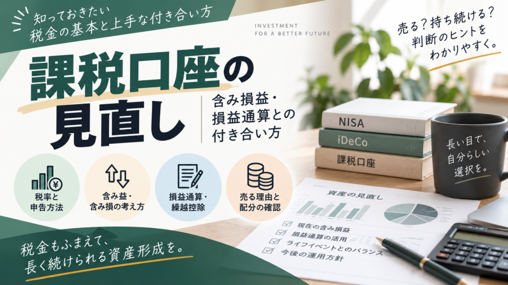 課税口座の見直し｜含み損益・損益通算との付き合い方