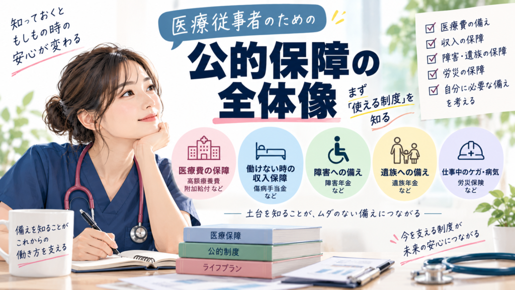 医療従事者のための公的保障の全体像｜まず「使える制度」を知る